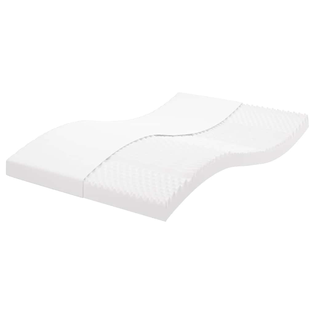 Colchão de espuma 120x210 cm 7 zonas dureza 20 ild branco