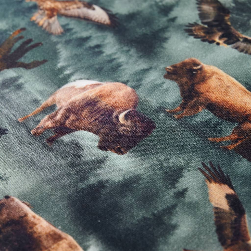 Sweatshirt para criança verde-escuro 116