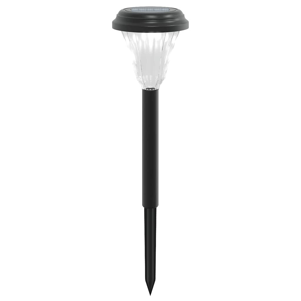 Luzes solares para caminhos com espigões 12 pcs branco