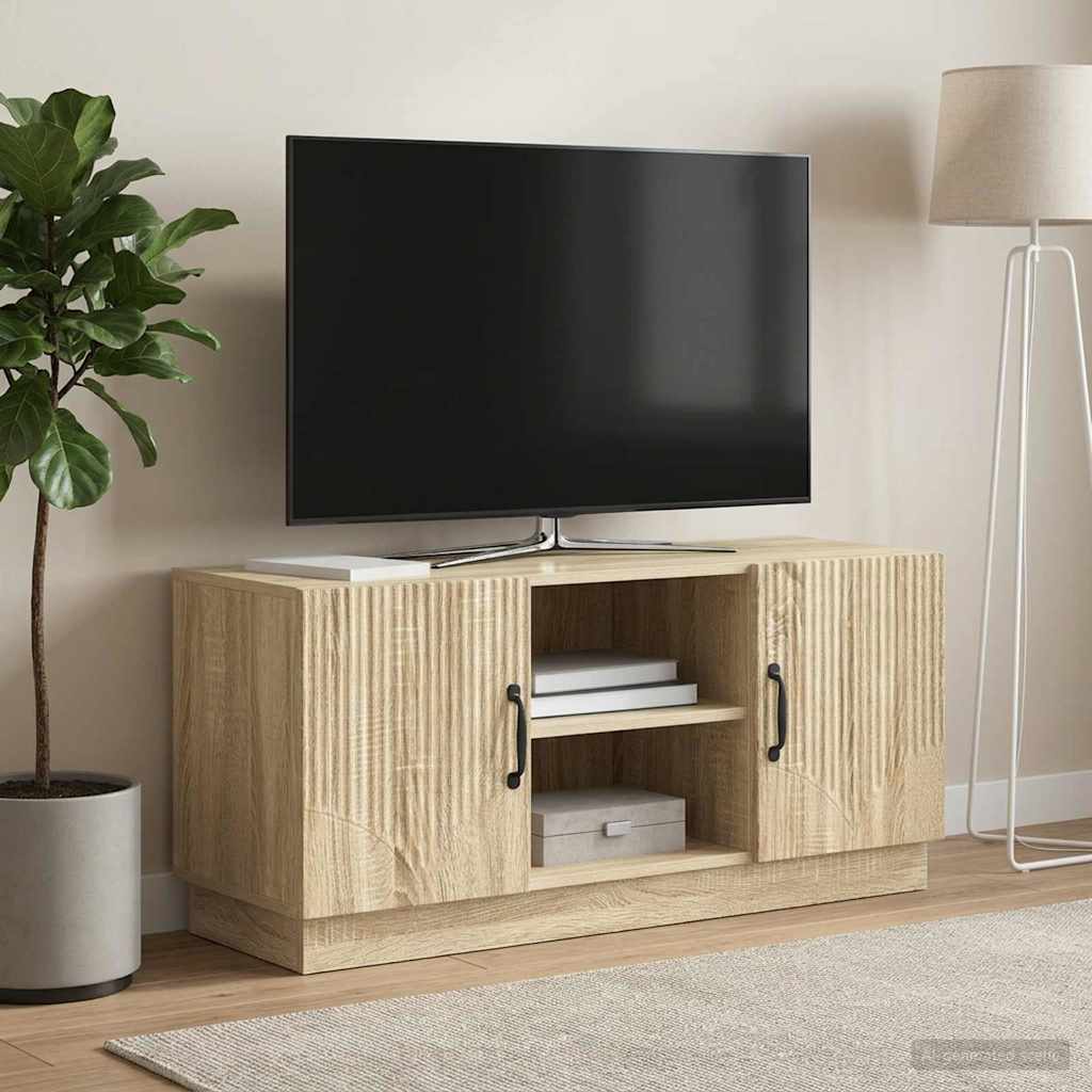 Gabinete para TV carvalho sonoma 102 x 34,5 x 47 cm