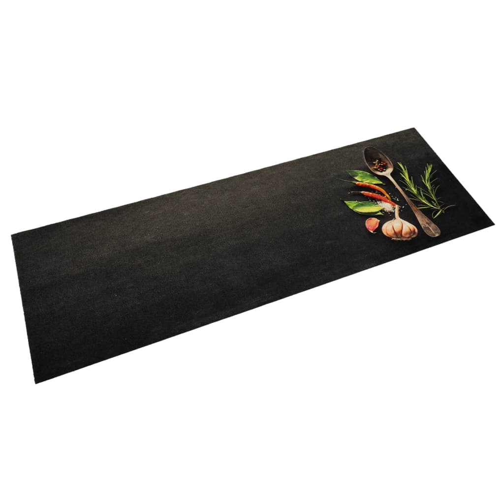 Tapete de cozinha lavável 60x180 cm veludo padrão especiarias