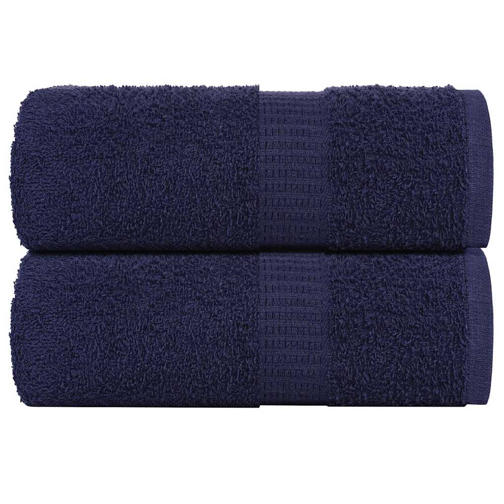 Toalhas de rosto frogn 2 peças azul-marinho 30x30 cm 360 g/m²