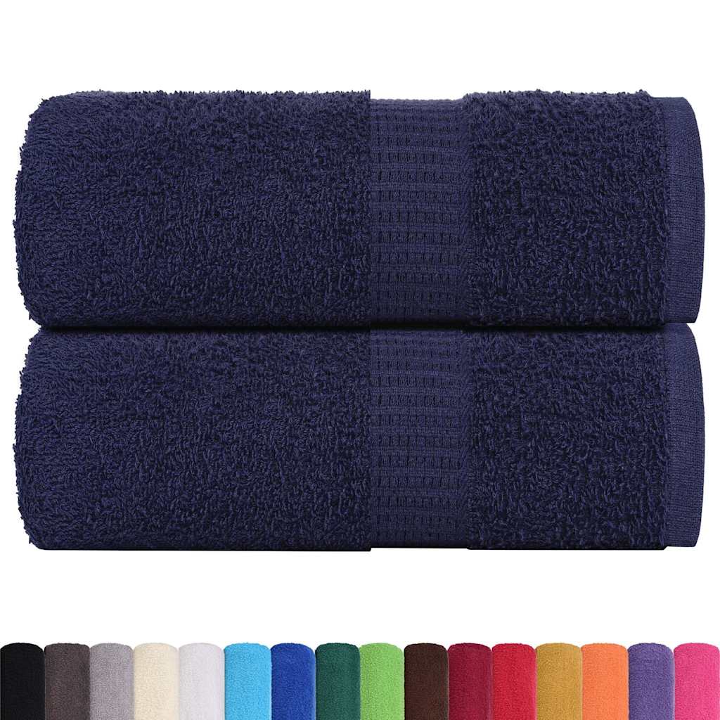 Toalhas de rosto frogn 2 peças azul-marinho 30x30 cm 360 g/m²