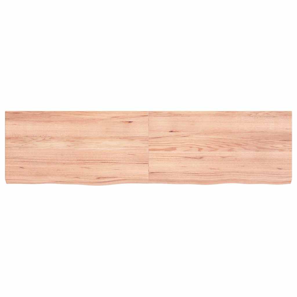 Bancada p/ wc 120x30x(2-4) cm madeira maciça tratada castanho