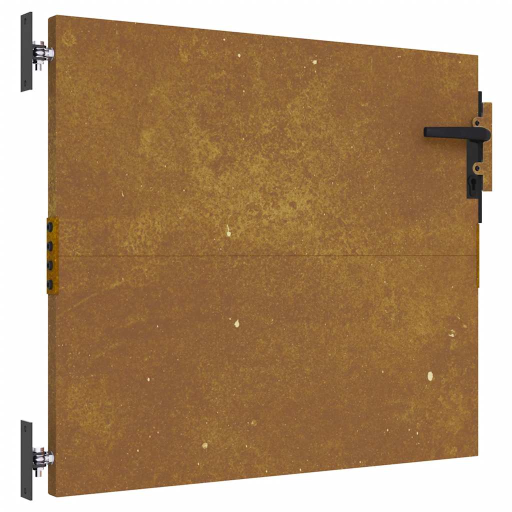 Portão de jardim 85x75 cm aço corten