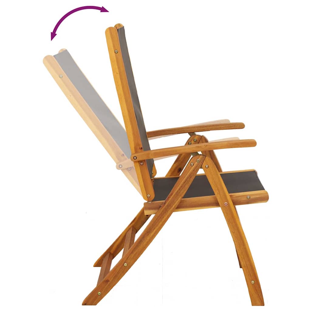 7 Pcs conjunto de jantar exterior madeira acácia maciça