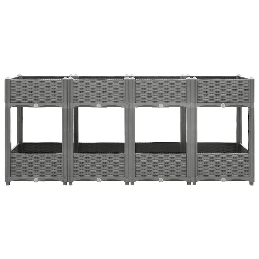 Canteiro elevado 160x40x71 cm polipropileno