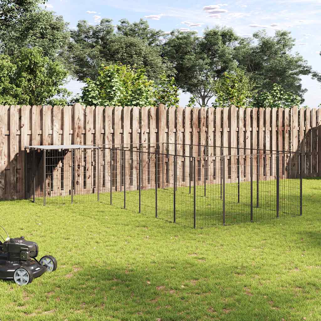 Canil 10,89 m² aço preto