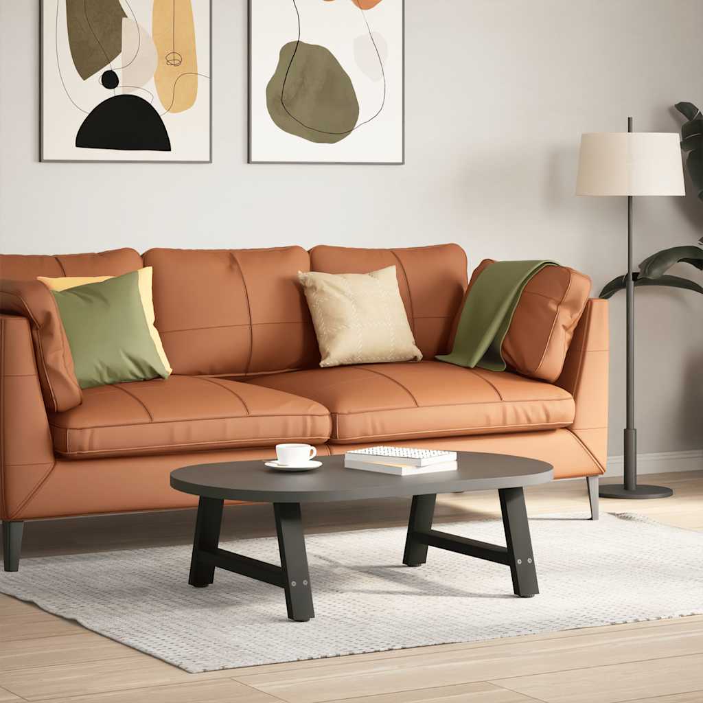 Pés para mesa de centro em formato a, 2 peças, preto, 70x(30-31) cm, aço