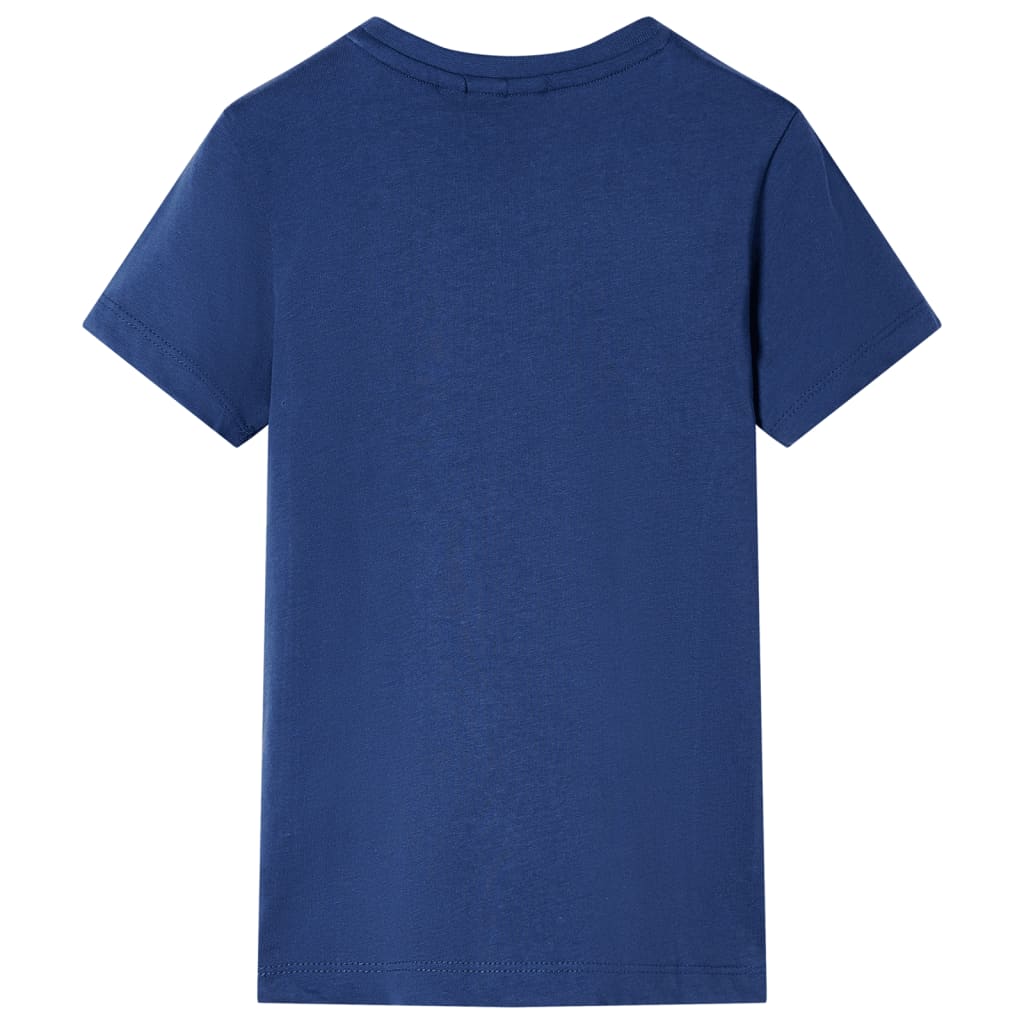 T-shirt de criança azul-escuro 116