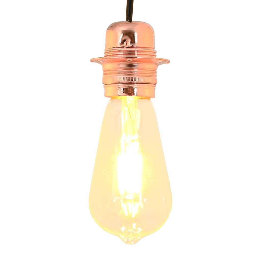 Casquilhos de lâmpadas 2 pcs rosa dourado e27