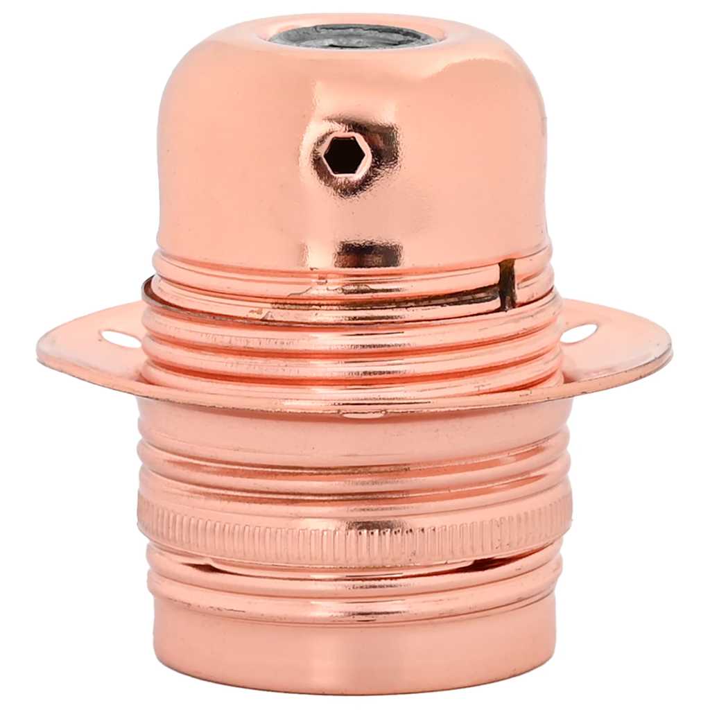 Casquilhos de lâmpadas 2 pcs rosa dourado e27