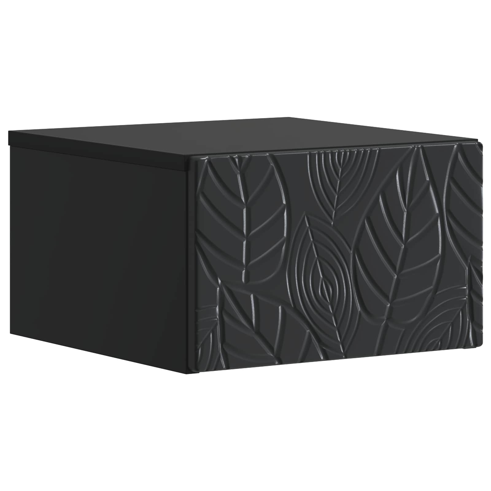 Mesa lateral de parede preto 34,5 x 33 x 20 cm