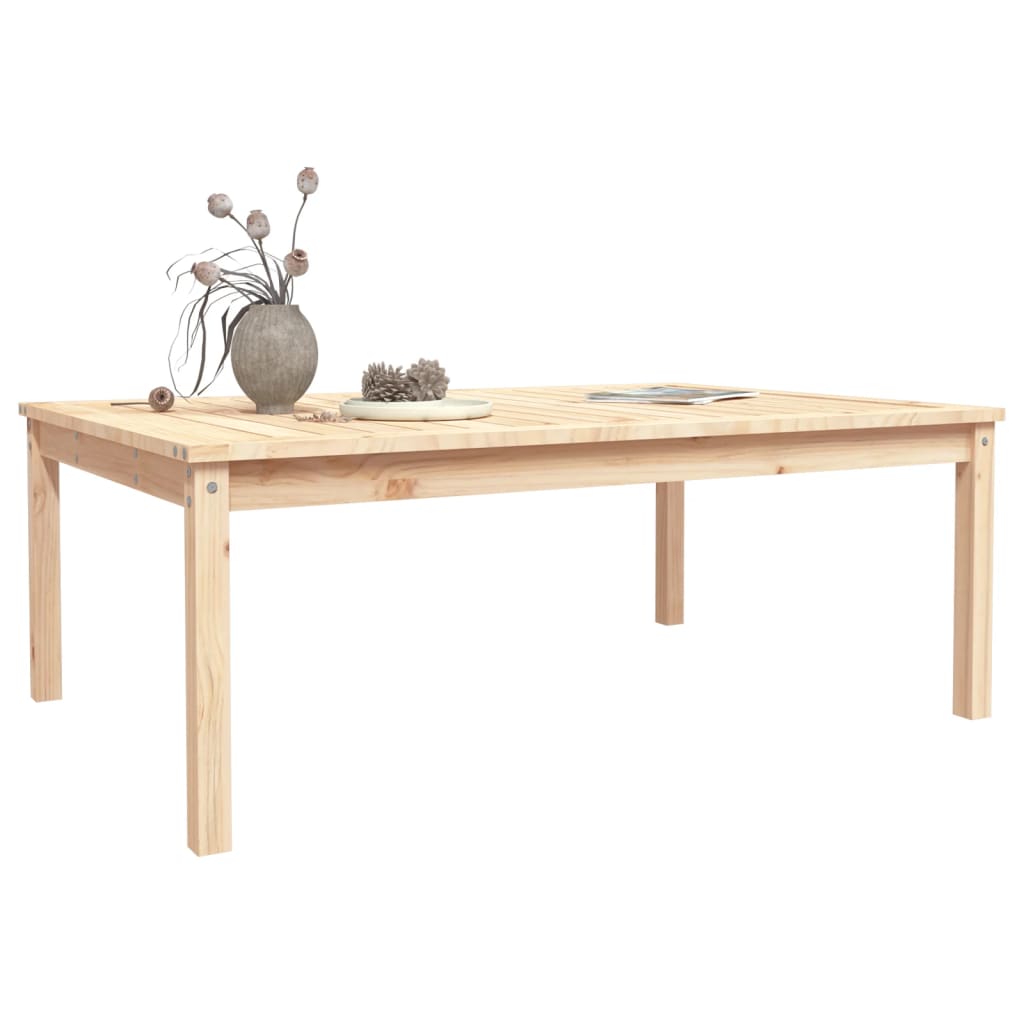 Mesa de jardim 121x82,5x45 cm madeira de pinho maciça