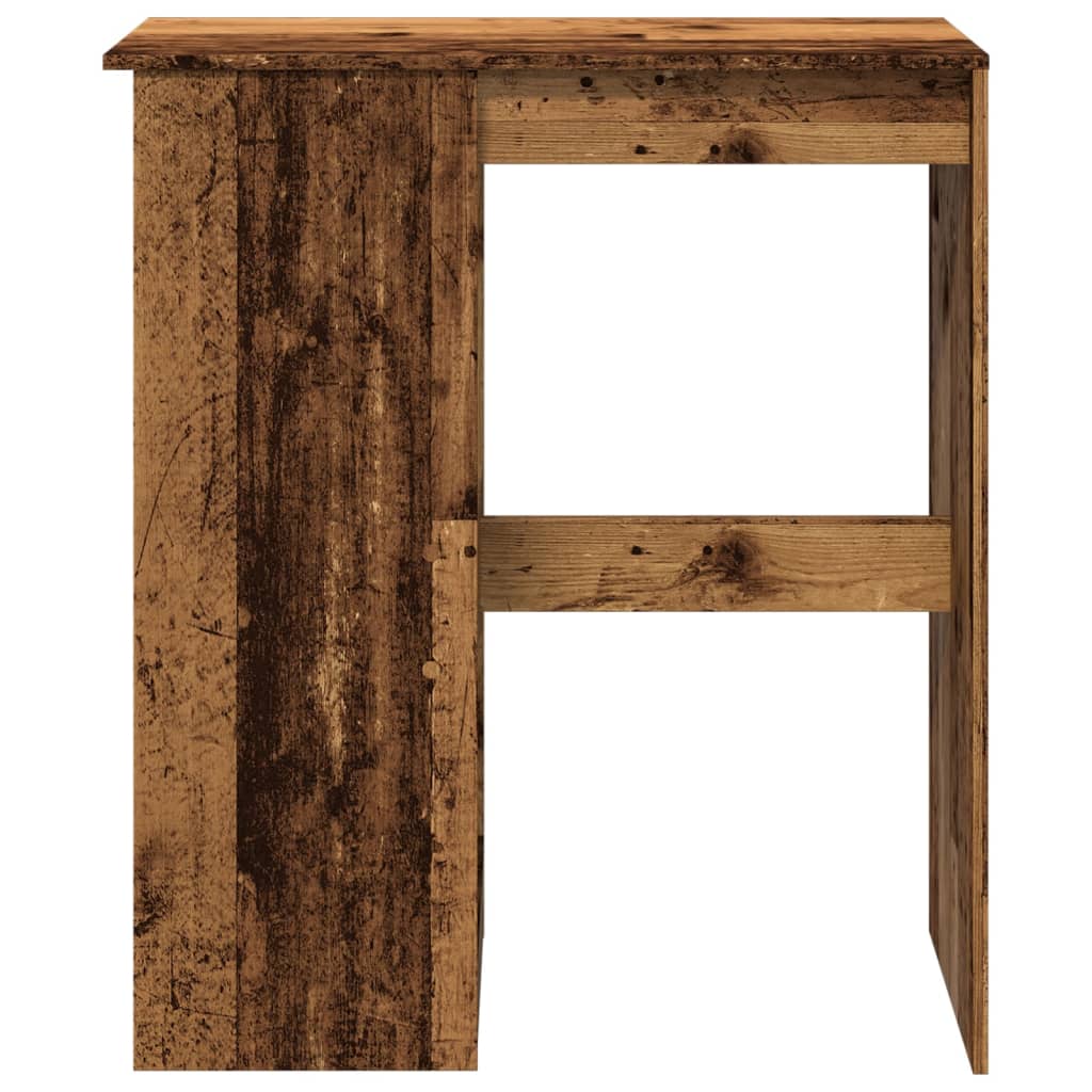 Mesa de bar com prateleiras derivados de madeira madeira velha