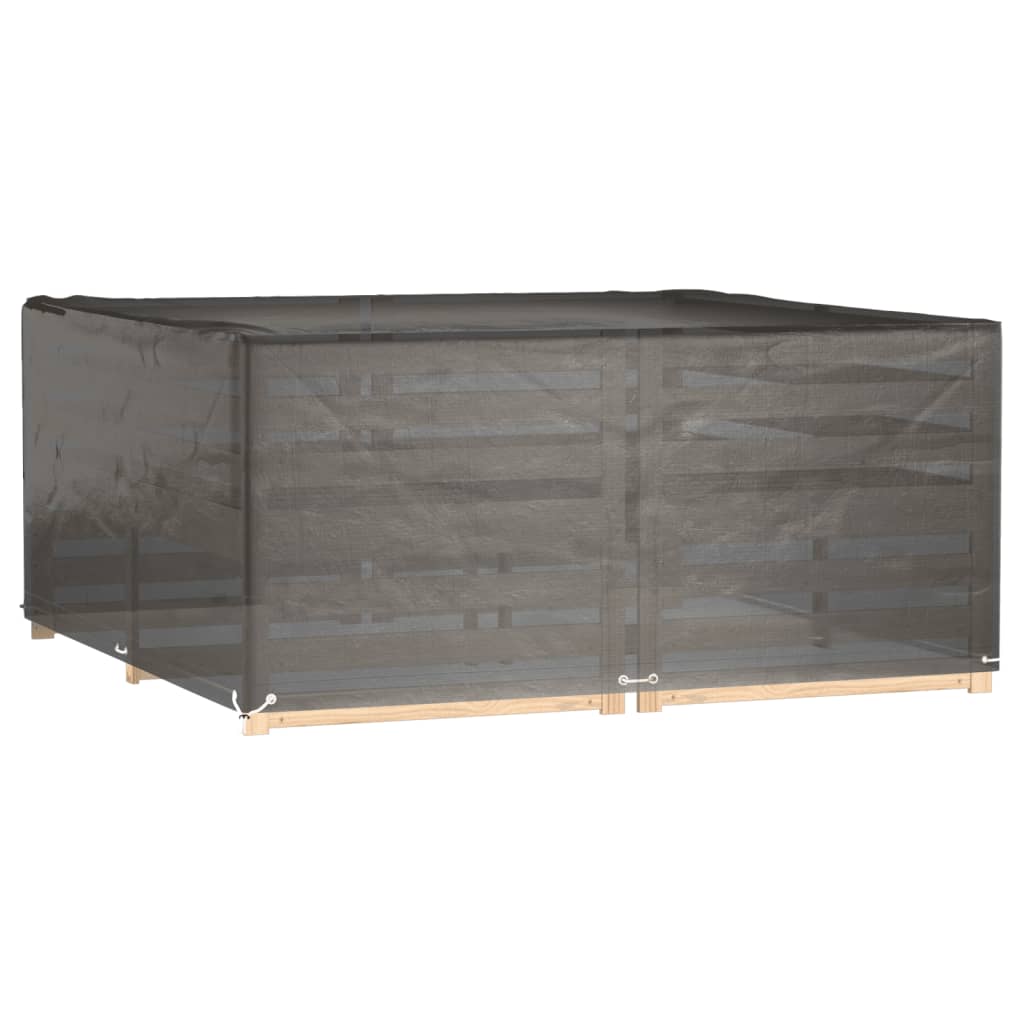 Capa para mobiliário de jardim 16 ilhós 205x205x90 cm quadrado