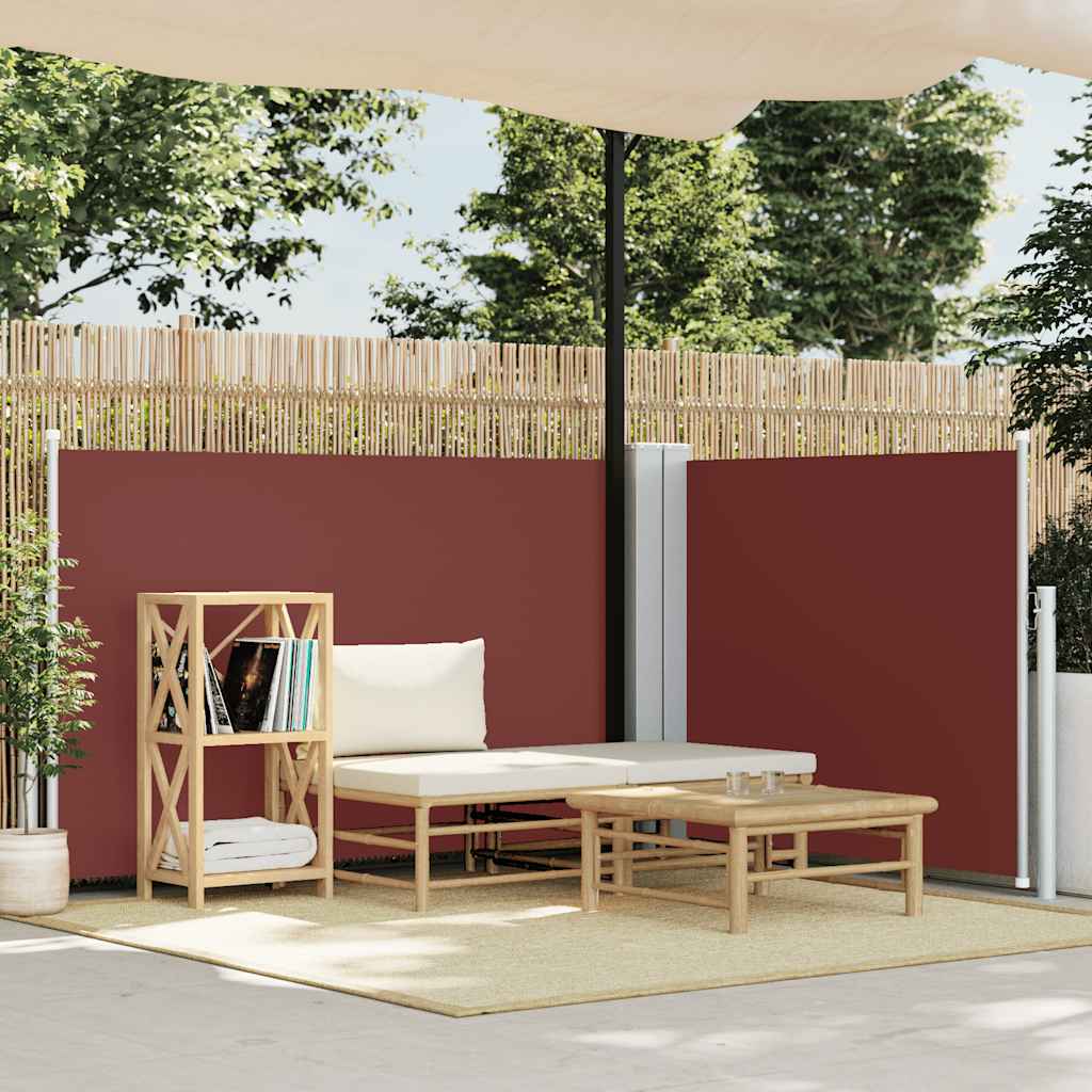 Toldo lateral retrátil 120x1000 cm castanho