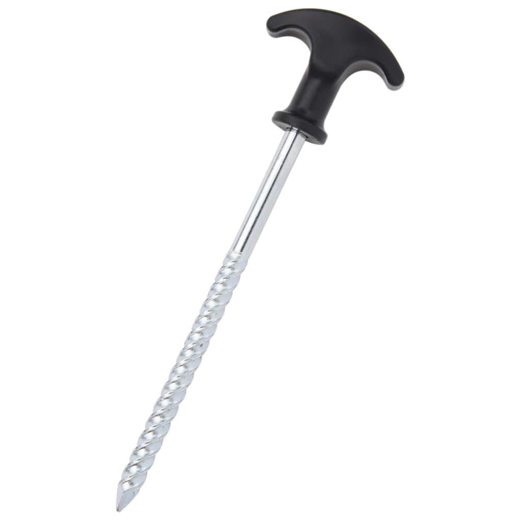 Estacas para tenda 12 pcs 17 cm ø7 mm aço galvanizado