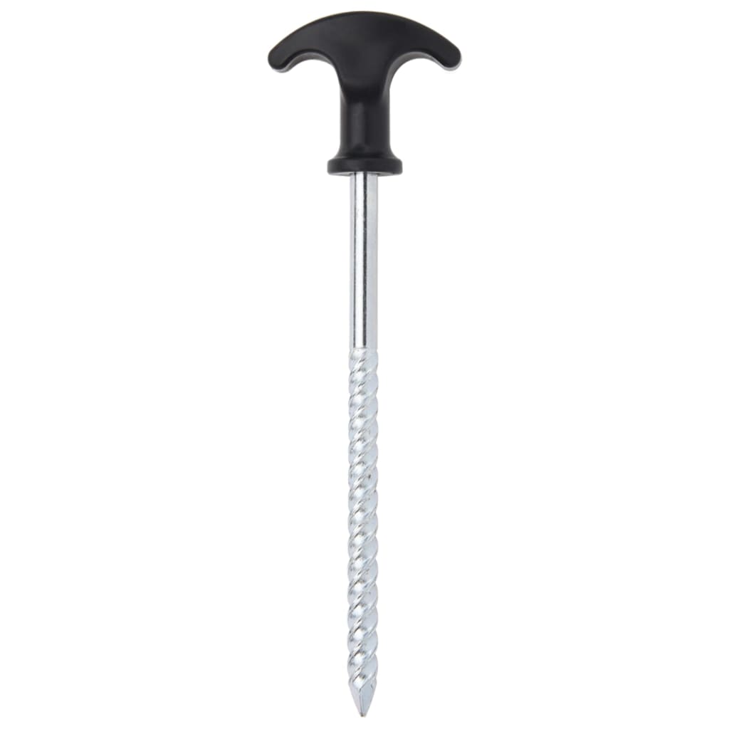 Estacas para tenda 12 pcs 17 cm ø7 mm aço galvanizado