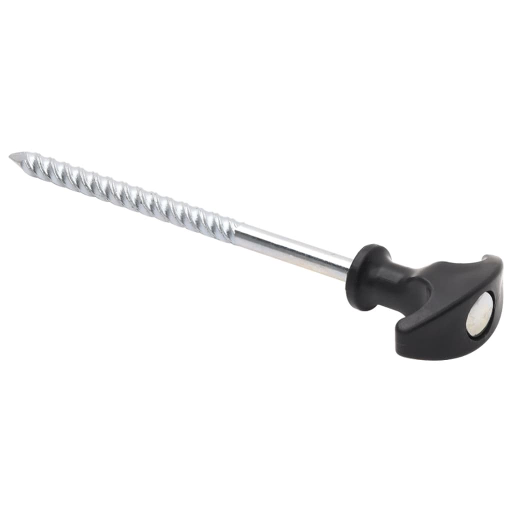 Estacas para tenda 12 pcs 17 cm ø7 mm aço galvanizado