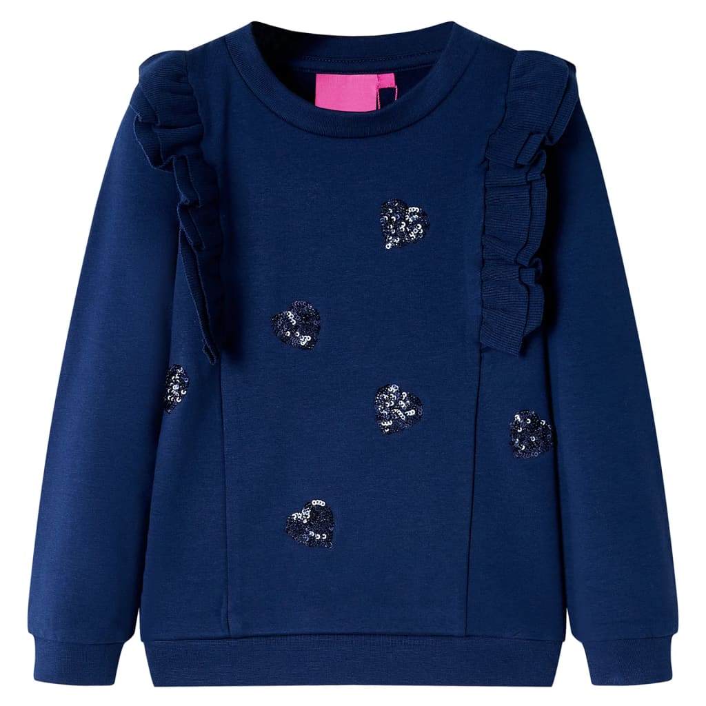 Sweatshirt para criança azul-marinho 140