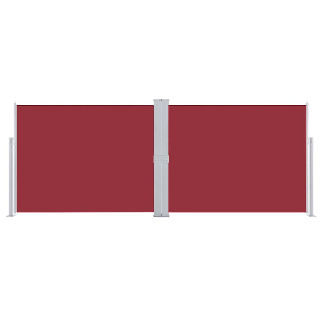 Toldo lateral retrátil 140x1000 cm vermelho