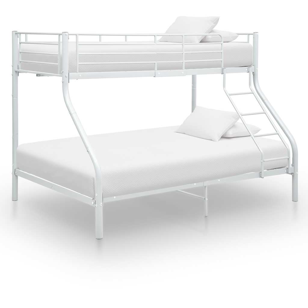 Estrutura de beliche 140x200/90x200 cm metal branco