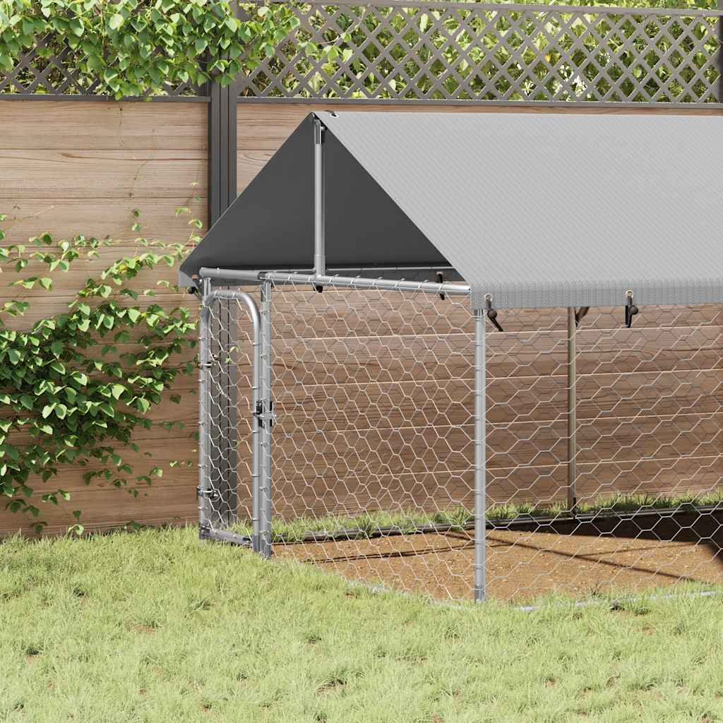 Canil de exterior com telhado 600x200x150 cm