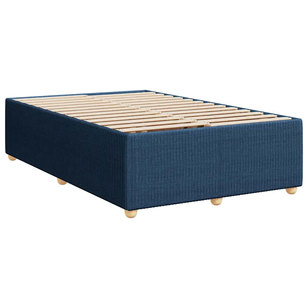 Estrutura de cama sem colchão 120x200 cm tecido azul