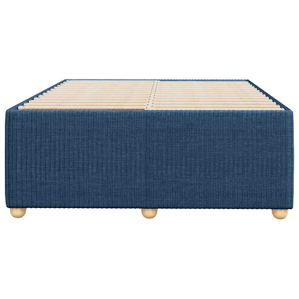 Estrutura de cama sem colchão 120x200 cm tecido azul