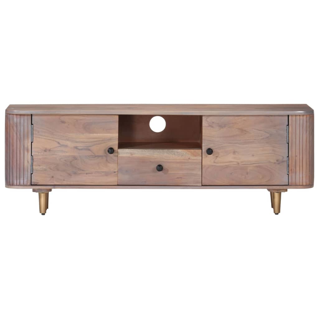 Móvel de TV 118x30x40 cm madeira de acácia maciça