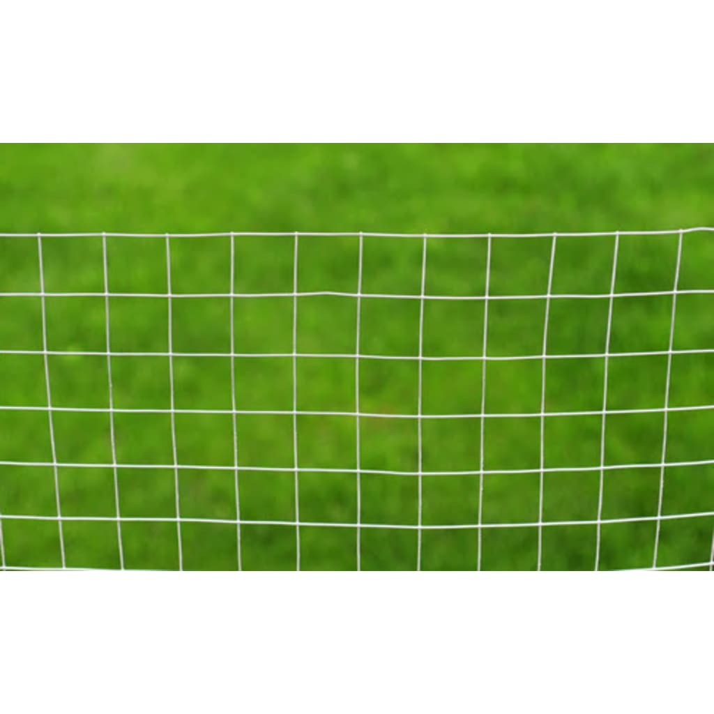 Rede de arame p/ galinheiro 25x1 m aço galvanizado prateado