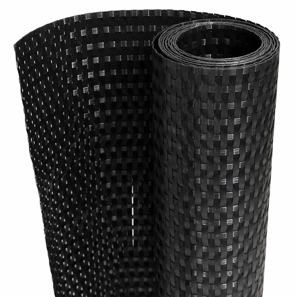 Tela de varanda 500x100 cm vime PE preto