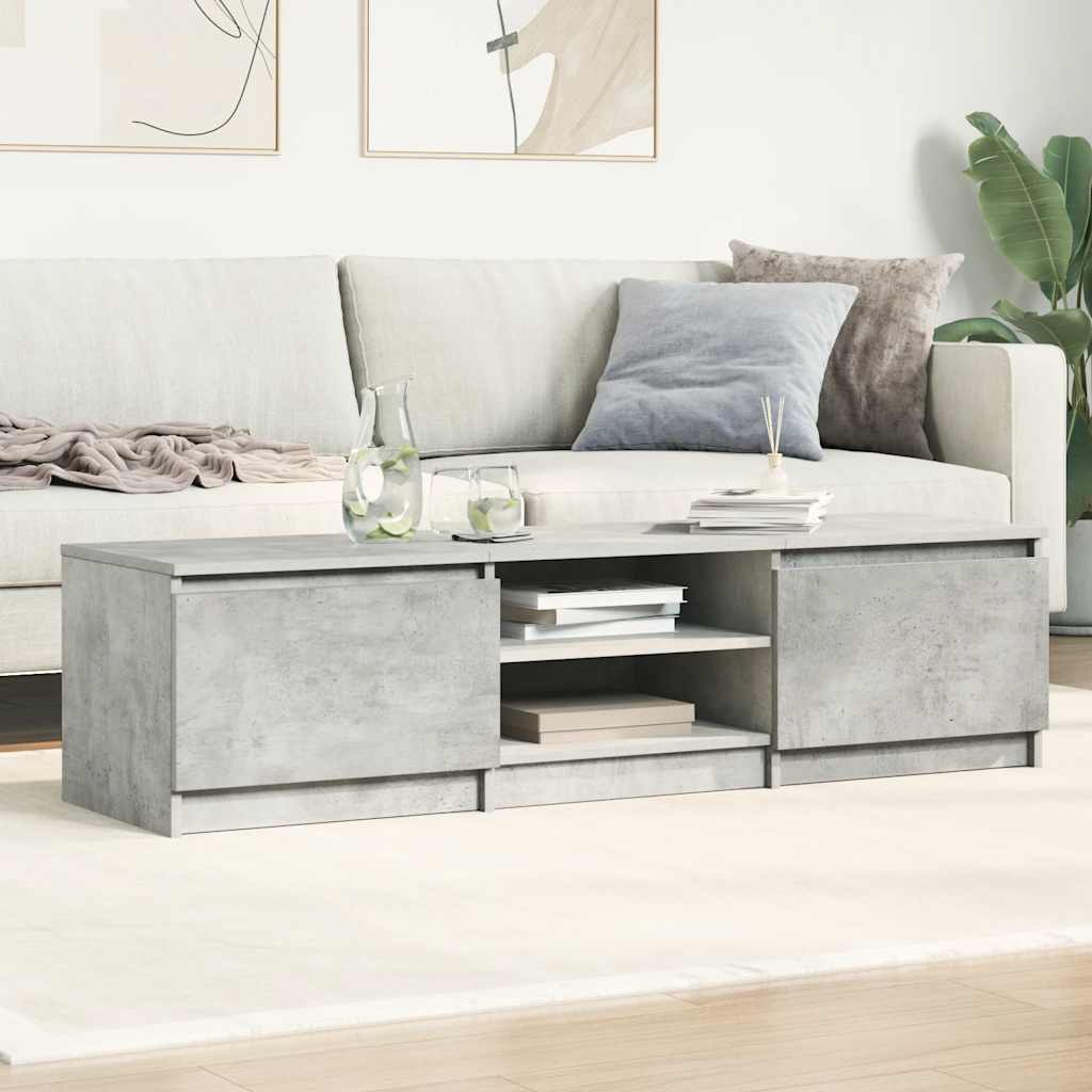Móvel de TV derivados de madeira cinzento concreto