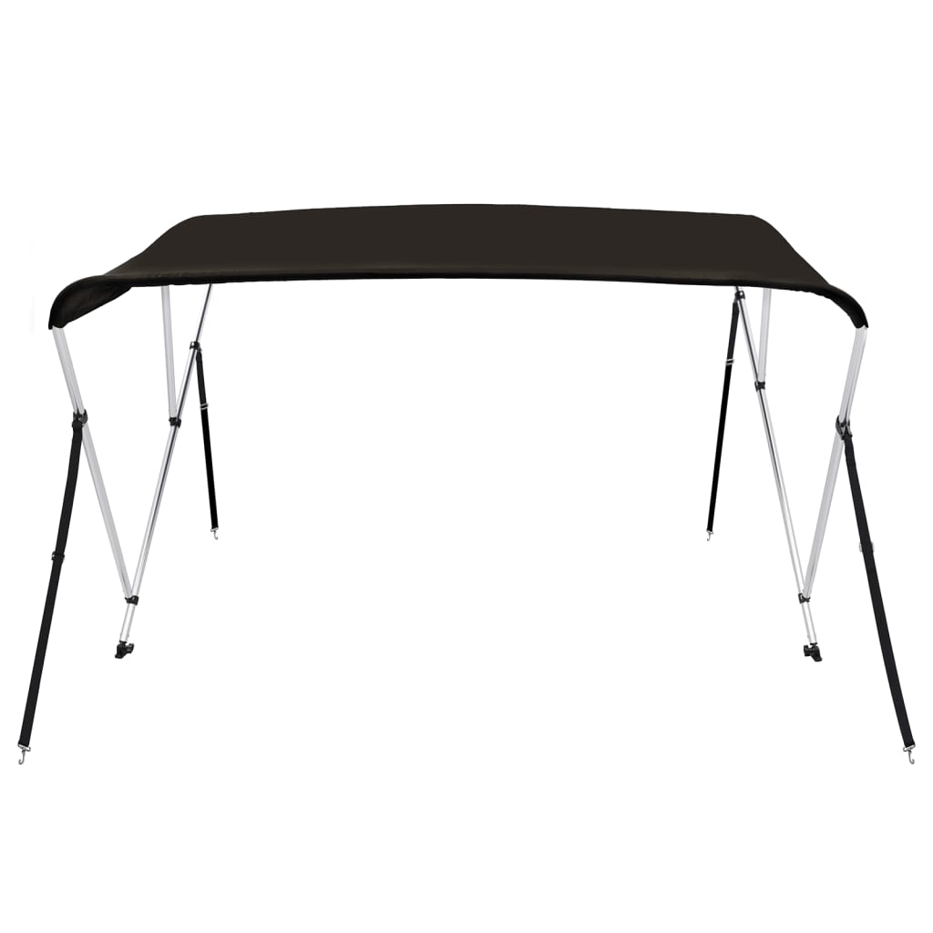Toldo de 3 arcos bimini 183x196x137 cm preto