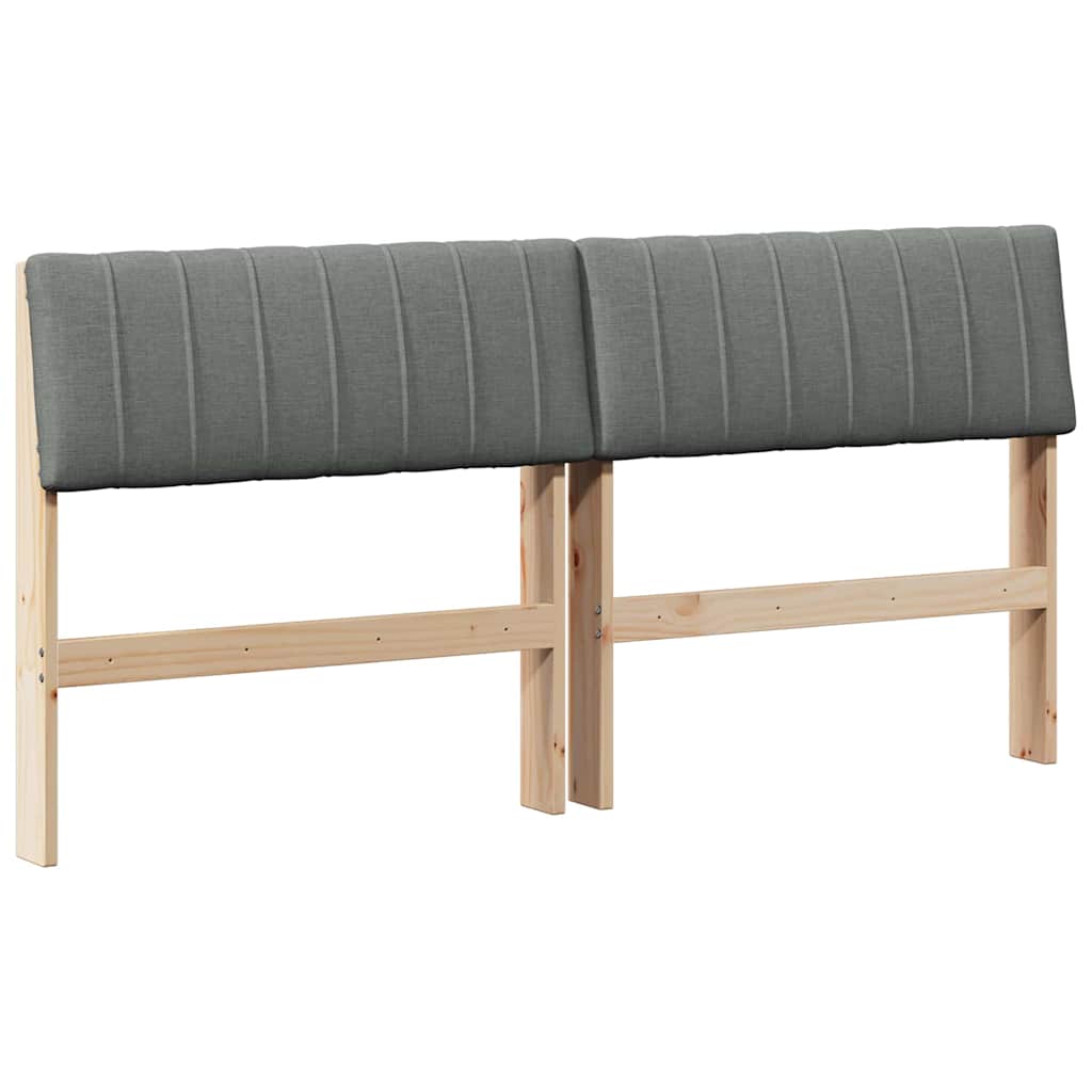 Cabeceira estofada cinza escuro 160 cm