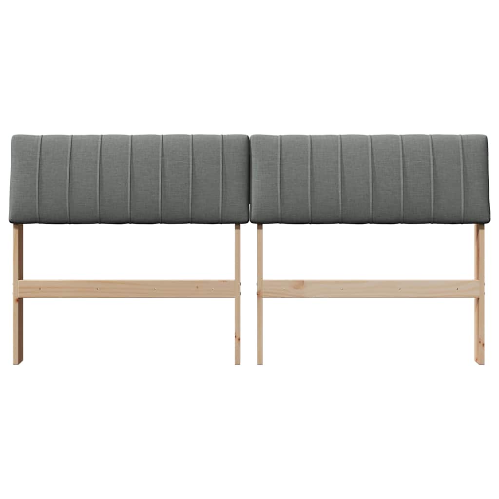 Cabeceira estofada cinza escuro 160 cm