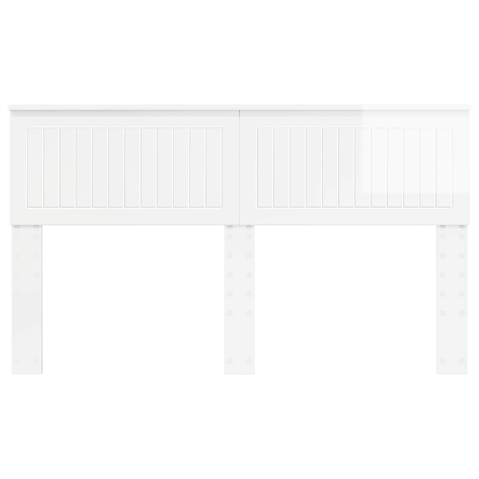 Cabeceira branco brilhante derivados de madeira