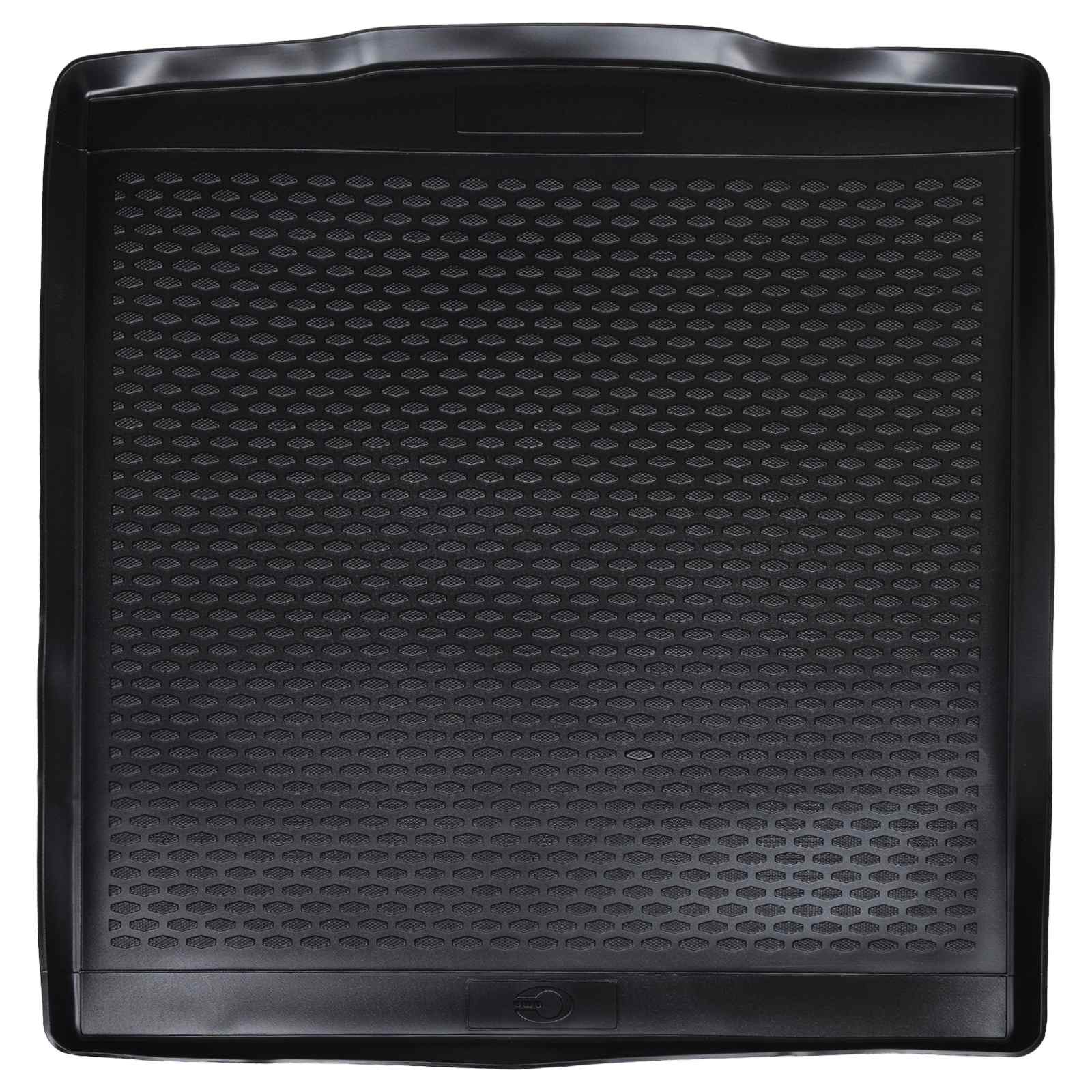 Tapete de porta-malas preto borracha