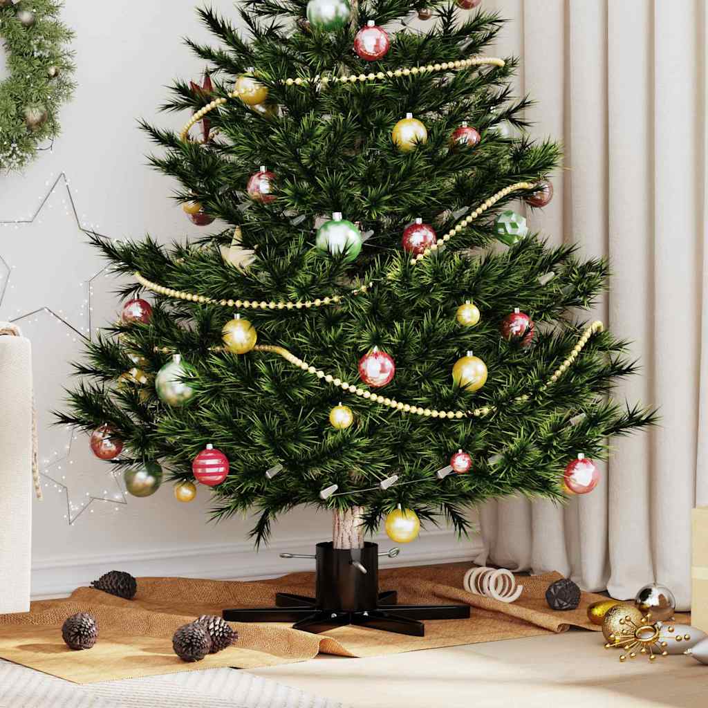 Suporte para árvore de natal 1.73 preto 50 x 50 x 15,5 cm aço