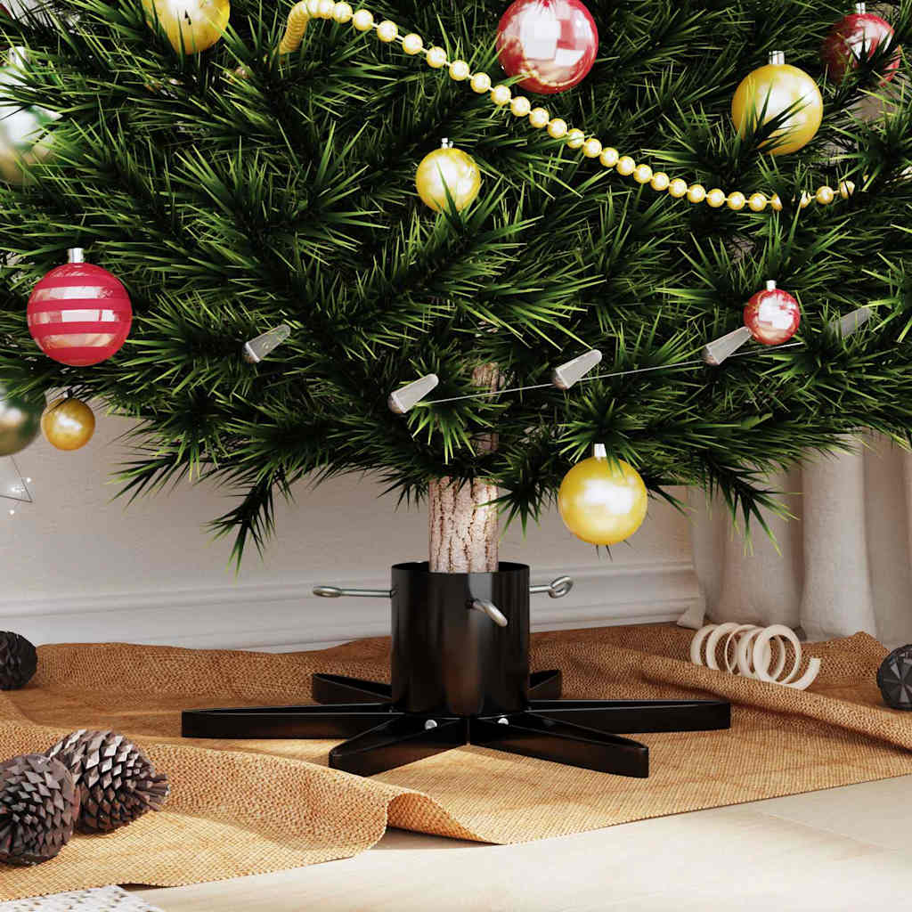 Suporte para árvore de natal 1.73 preto 50 x 50 x 15,5 cm aço