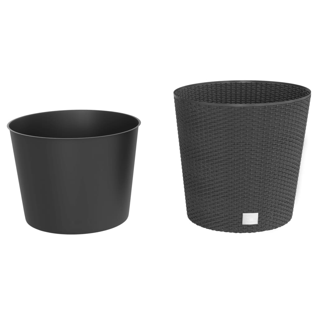 Vaso com interior removível 35 / 37,5 l vime PP antracite