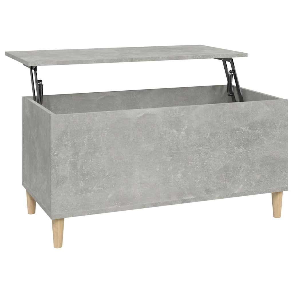 Mesa de centro 90x44,5x45 derivados de madeira cinzento cimento