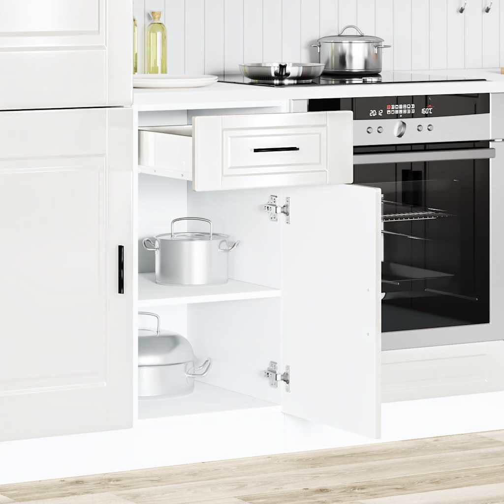 Armário base cozinha porto derivados madeira branco brilhante