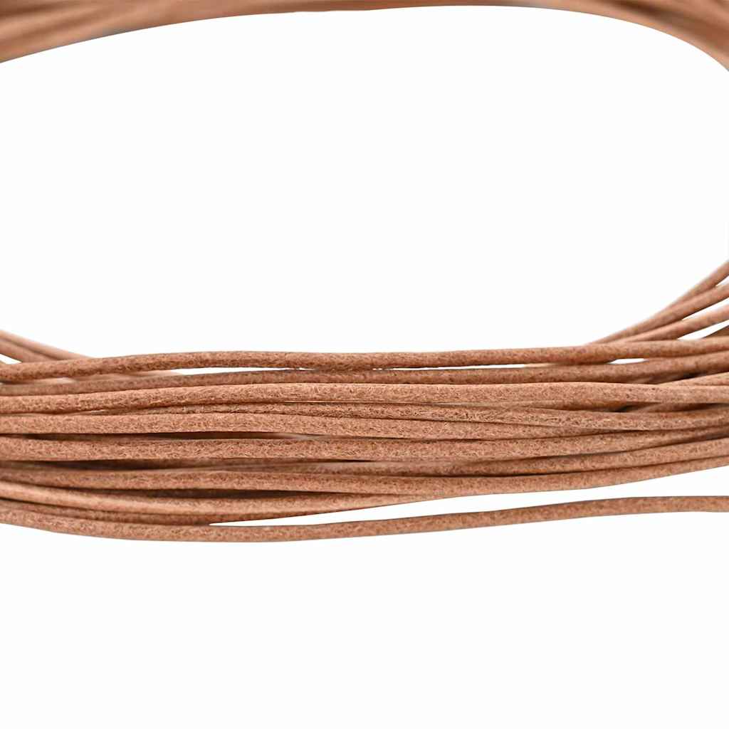 Corda de couro castanho ø2 mm x 50 m couro