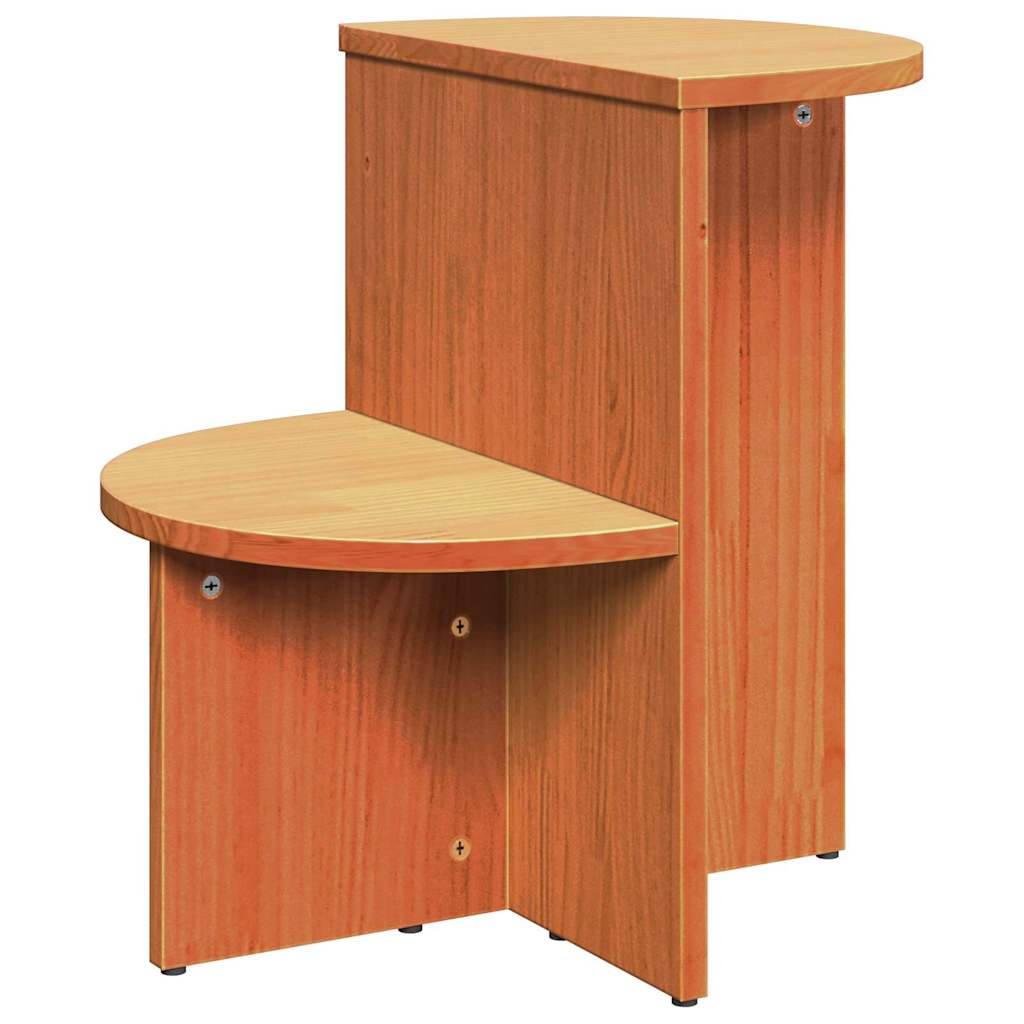 Mesa de centro marrom cera 50 x 40 x 50 cm