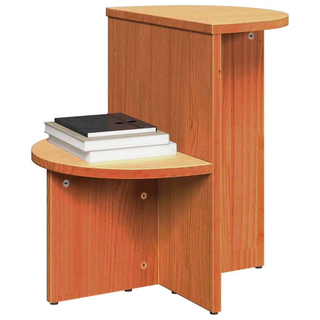 Mesa de centro marrom cera 50 x 40 x 50 cm