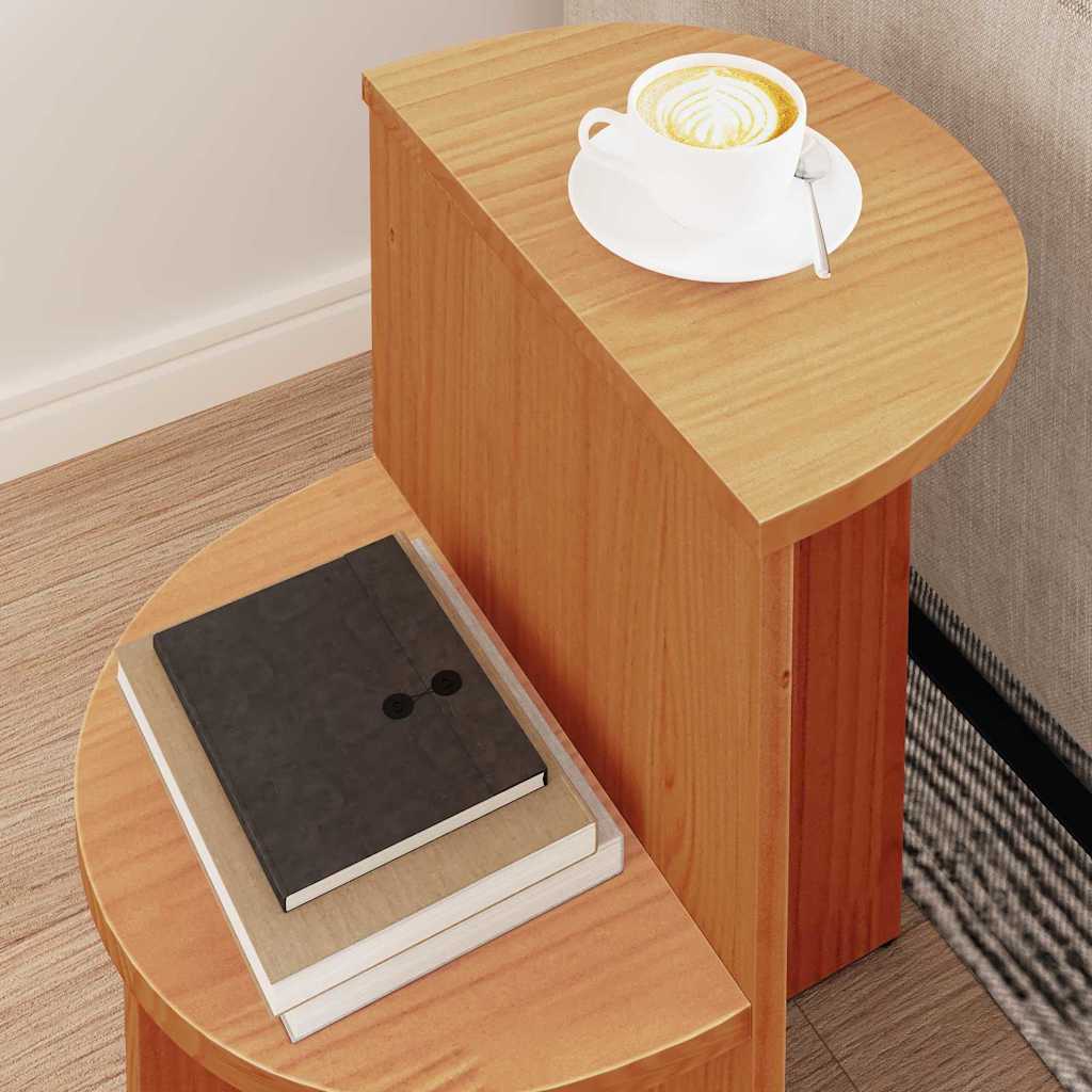 Mesa de centro marrom cera 50 x 40 x 50 cm