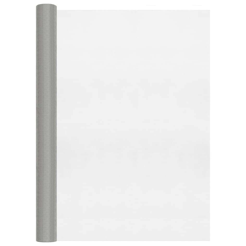 Rede de malha 112x500 cm aço inoxidável prateado