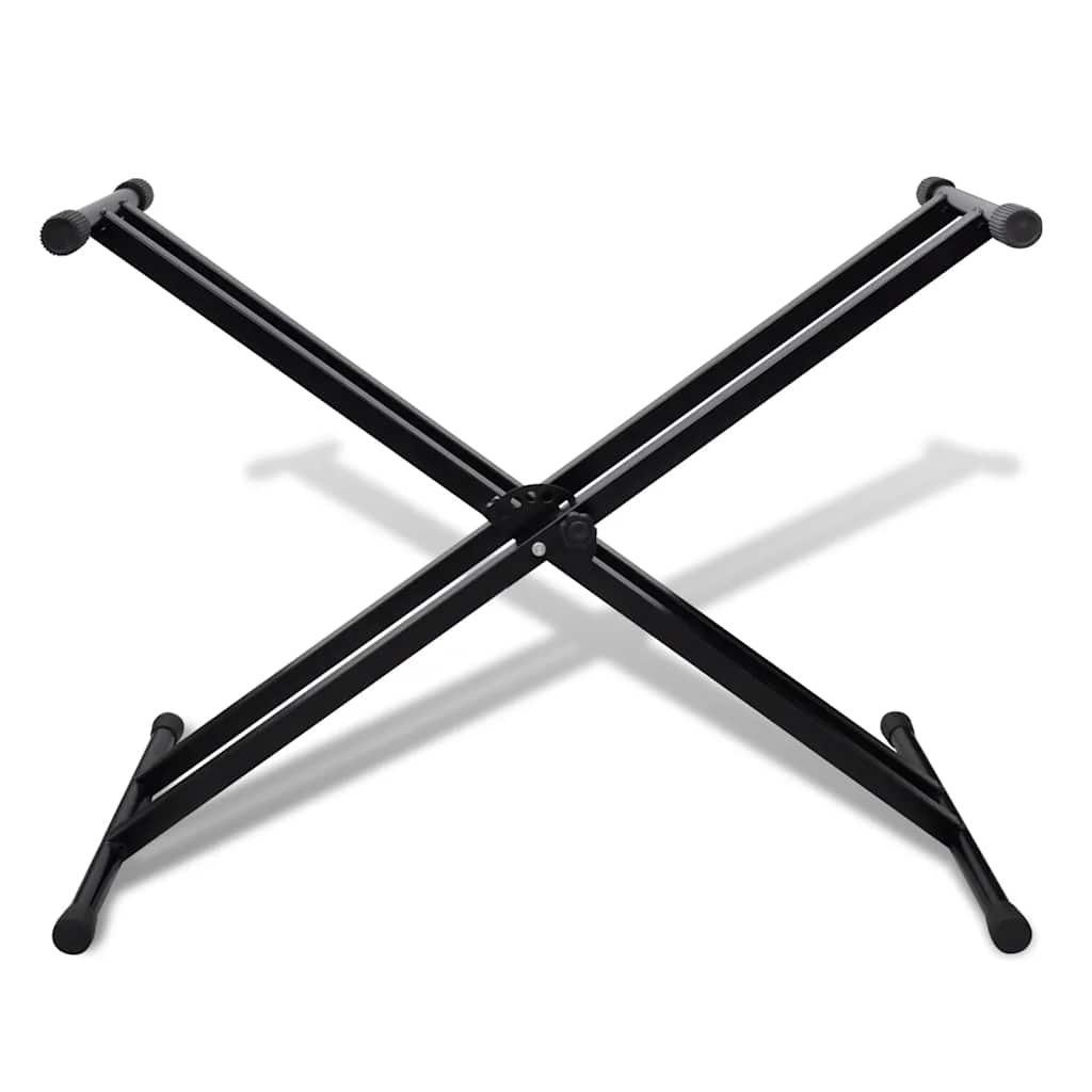 Suporte para teclado musical em x duplo ajustável